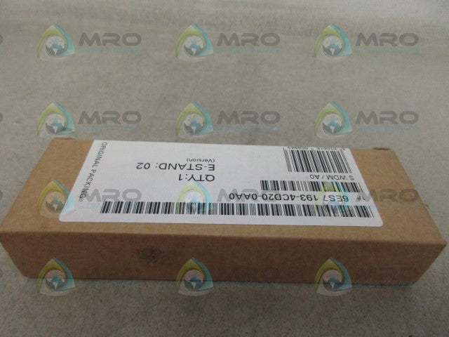 SIEMENS 6ES7193-4CD20-0AA0 TERMINAL MODULE *FACTORY SEALED*