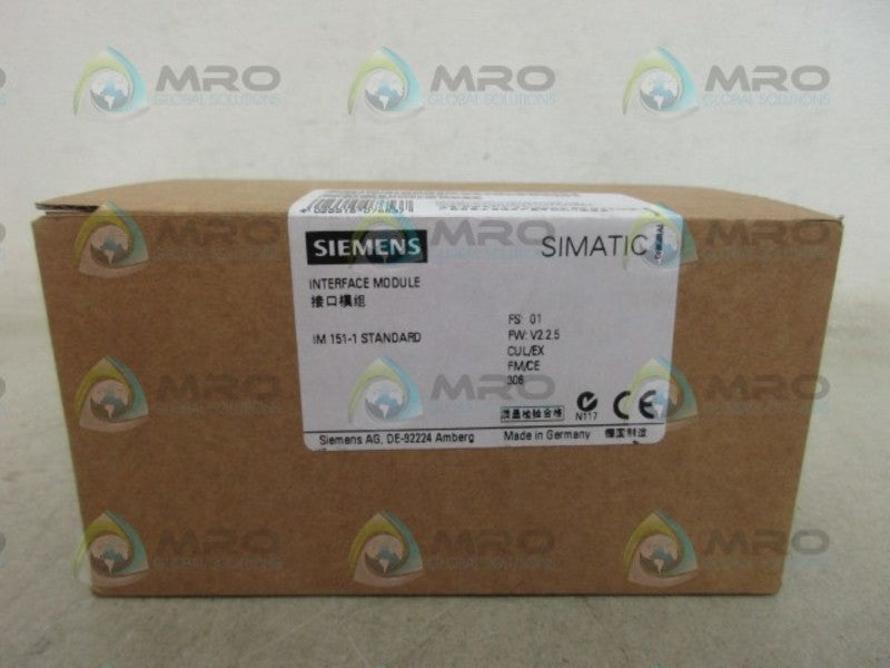 SIEMENS SIMATIC S7 6ES7151-1AA05-0AB0 INTERFACE MODULE * FACTORY SEALED *