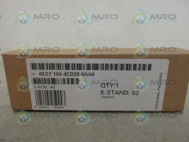 SIEMENS 6ES7193-4CD20-0AA0 TERMINAL MODULE *NEW IN BOX*