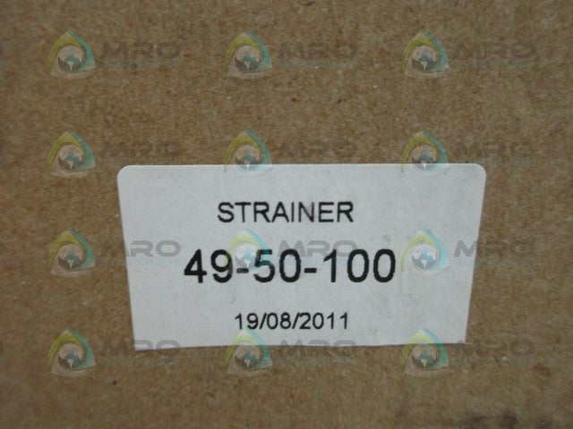INDUSTRIAL MRO 49-50-100 STRAINER *NEW IN BOX*