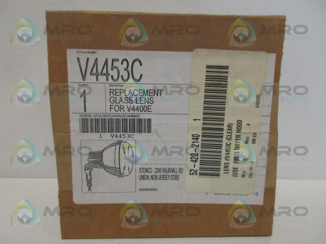 STONCO V4453C REPLACEMENT GLASS LENS *FACTORY SEALED*