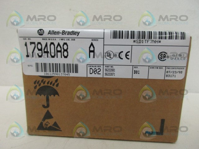 ALLEN BRADLEY 1794-OA8 SER. A DATE: 1998 *FACTORY SEALED*