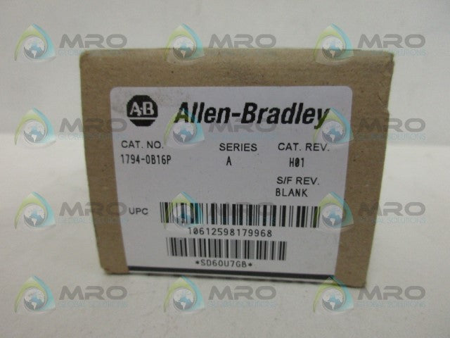 ALLEN BRADLEY 1794-OB16P SER. A DATE: 2007 *FACTORY SEALED*