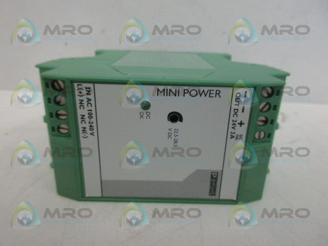 PHOENIX CONTACT MINI-PS-100-240AC/24DC/2 POWER SUPPLY *NEW IN BOX*