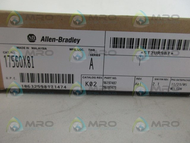 ALLEN BRADLEY CONTROLLOGIX 1756-OX8I SER. A F/W 2.1 DATE: 2005 *FACTORY SEALED*