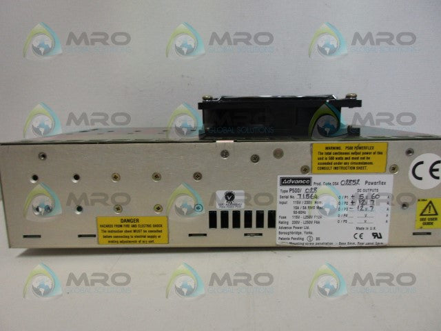 ADVANCE P500/028 POWER SUPPLY *USED*