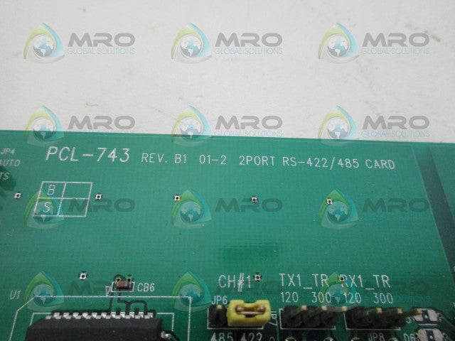 INDUSTRIAL MRO PCL-743 COMMUNICATION BOARD *NEW NO BOX*