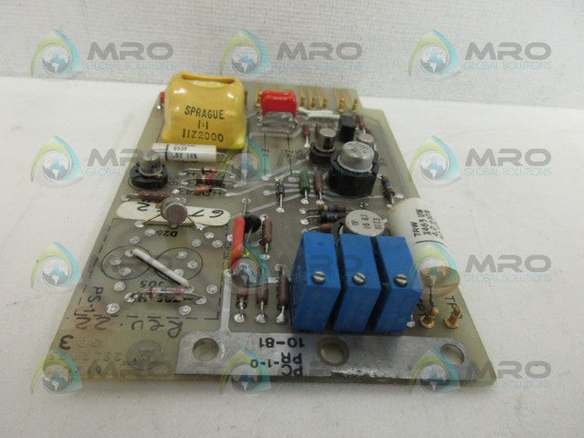 WESTINGHOUSE 2822A25G03 CONTROL BAORD *USED*
