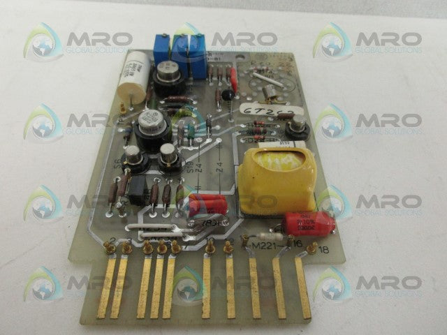 WESTINGHOUSE 2822A25G03 CONTROL BAORD *USED*
