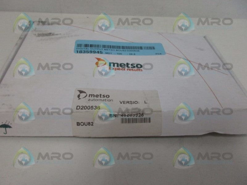 METSO BOU82 D200536 NSMP