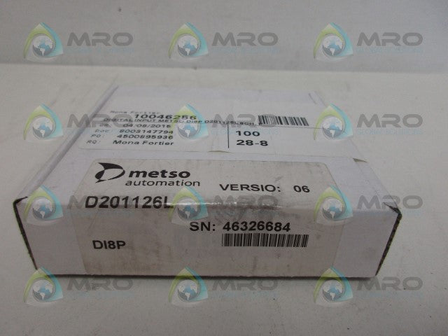 METSO D201126L INPUT MODULE *NEW IN BOX*