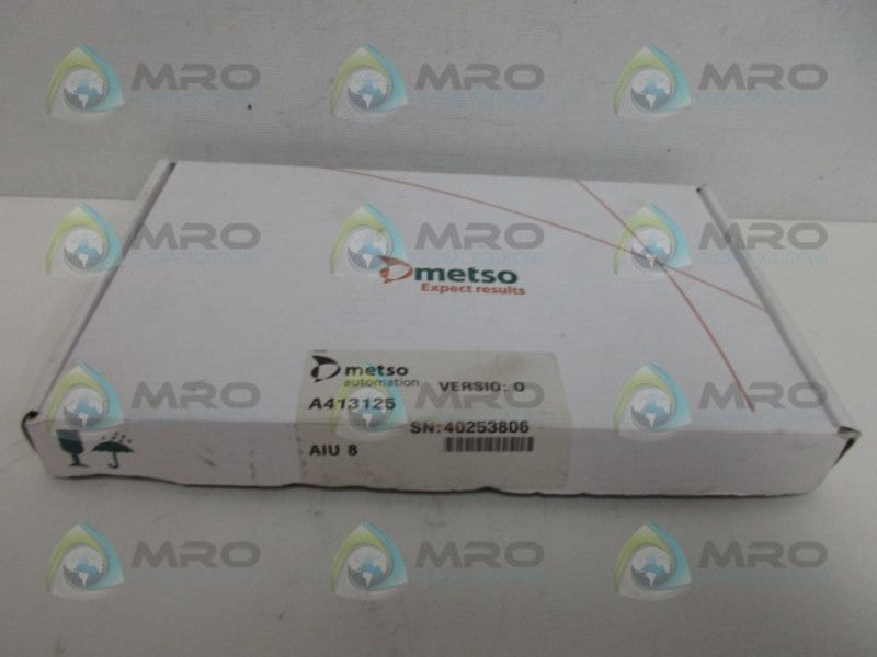 METSO AIU8 INPUT MODULE *NEW IN BOX*
