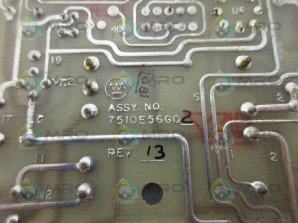 WESTINGHOUSE 7510E56G02 CIRCUIT BOARD UNMP