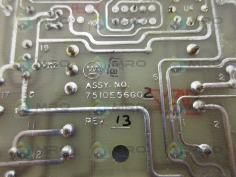 WESTINGHOUSE 7510E56G02 CIRCUIT BOARD UNMP