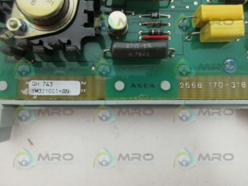 ASEA QH743 UNIT CARD UNMP
