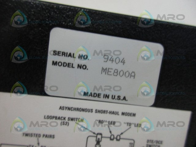 BLACK BOX ME800A MODEM KIT *USED*