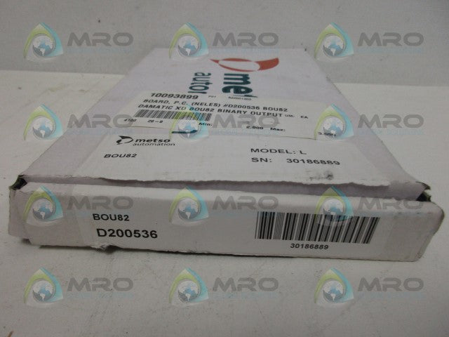 METSO BOU82 OUTPUT MODULE *NEW IN BOX*