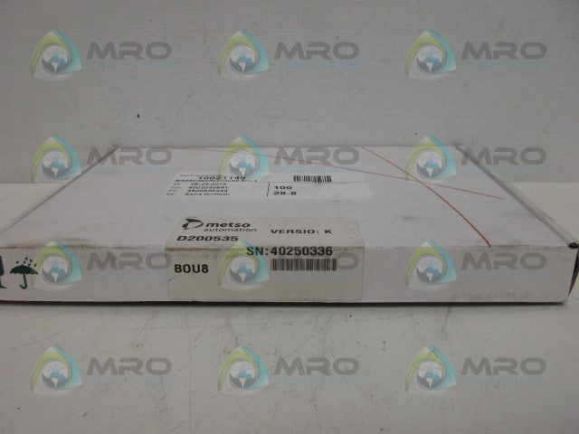 METSO BOU8 OUTPUT MODULE *NEW IN BOX*