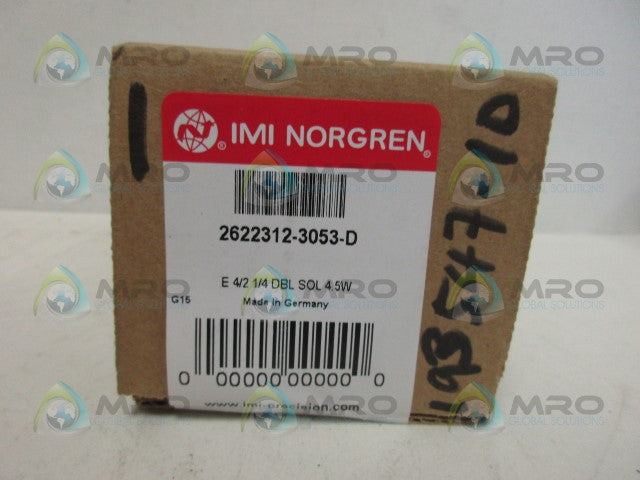NORGREN 2622312-3053-4 *FACTORY SEALED*