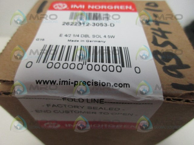 NORGREN 2622312-3053-4 *FACTORY SEALED*