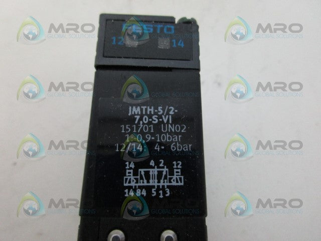 FESTO JMTH-5/2-7,0-S-VI VALVE *NEW IN BOX*
