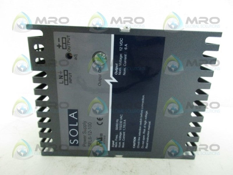 SOLA SFL6-12-100 POWER SUPPLY *NEW IN BOX*