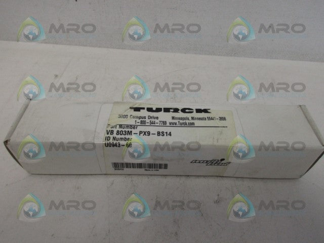 TURCK VB803M-PX9-BS14 CORDSET MULTIBOX *NEW IN BOX*