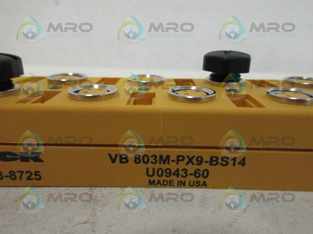 TURCK VB803M-PX9-BS14 CORDSET MULTIBOX *NEW IN BOX*