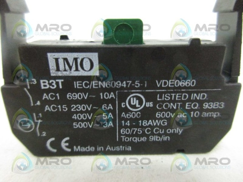 IMO B3T01 CONTACT BLOCK *NEW NO BOX*