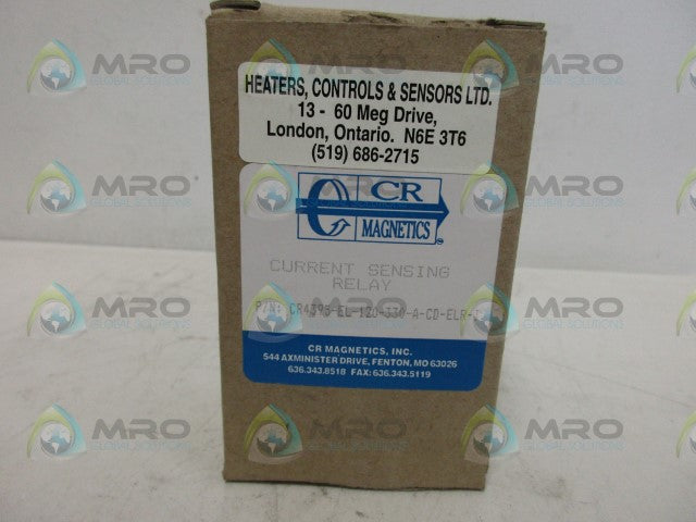 CR MAGNETICS CR4395-EL-120-330-A-CD-ELR-I SENSING RELAY *NEW IN BOX*