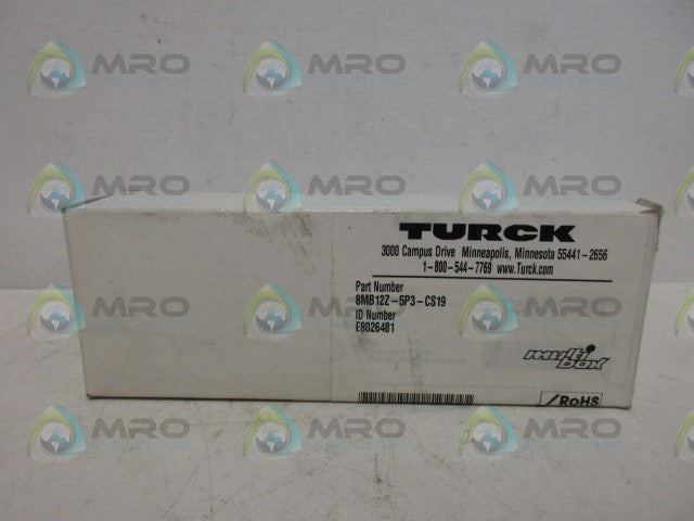 TURCK 8MB12Z-5P3-CS19 JUNCTION BOX *NEW IN BOX*
