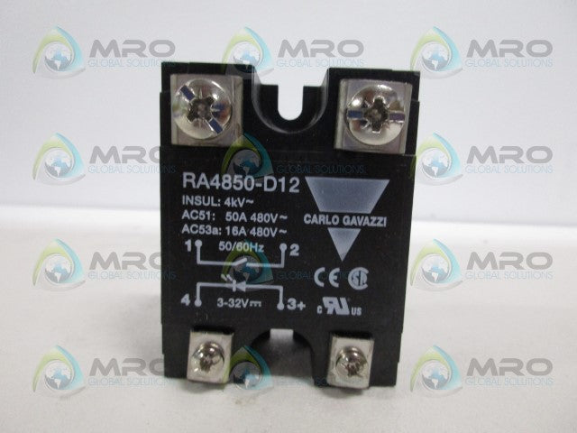 CARLO GAVAZZI RA4850-D12 SOLID STATE RELAY *NEW IN BOX*