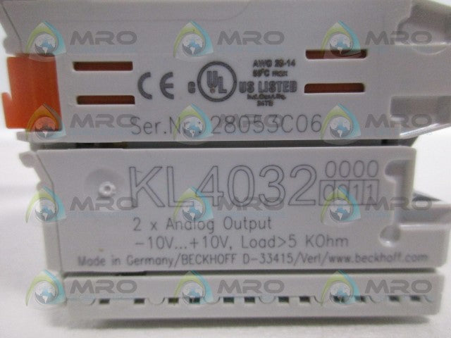 BECKHOFF KL4032 ANALOG OUTPUT *NEW NO BOX*
