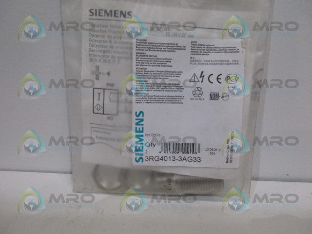 SIEMENS 3RG4013-3AG33 PROXIMITY SENSOR *NEW IN FACTORY BAG*
