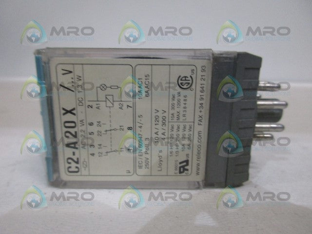 RELECO C2-A20X RELAY 120VAC *USED*