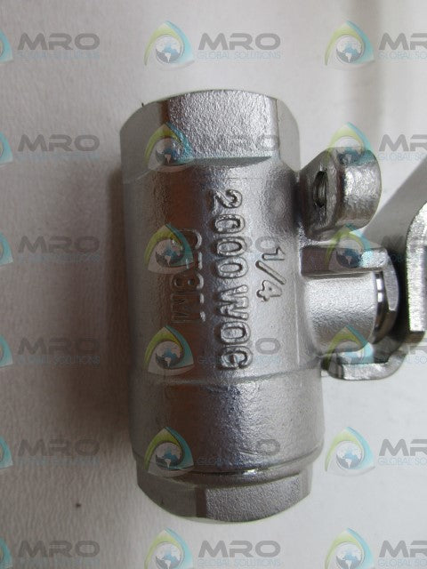 PARKER CF8M-1/4 BALL VALVE *NEW NO BOX*