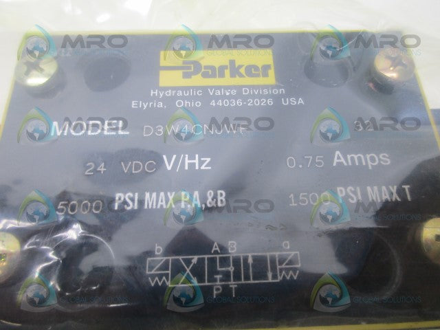 PARKER D3W4CNJWF SOLENOID VALVE *NEW IN BOX*