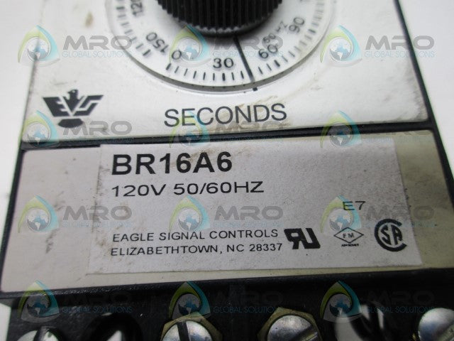 EAGLE SIGNAL BR16A6 TIMER 120V *USED*