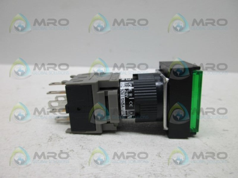 FUJI AH165-TGL PUSH BUTTON (GREEN) *NEW NO BOX*
