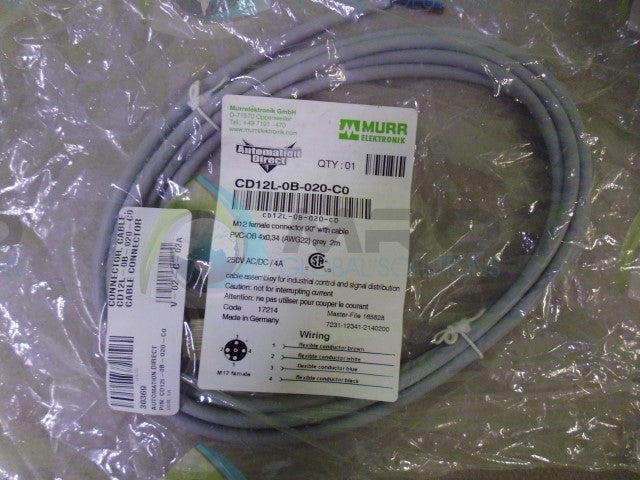 MURR ELEKTRONIK CD12L-0B-020-C0 *NEW IN BAG*