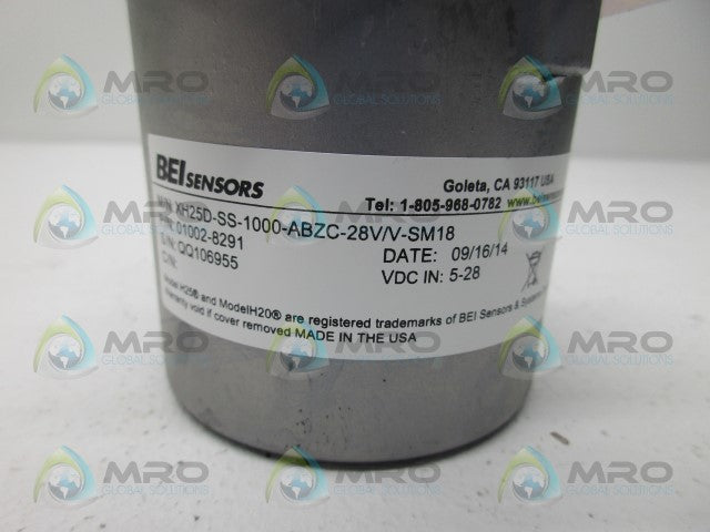 BEI SENSORS 01002-8291 ENCODER *NEW NO BOX*