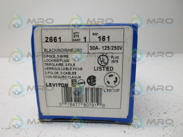 LEVITON 2661 LOCKING PLUG *NEW IN BOX*