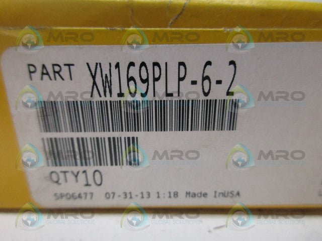PARKER XW169PLP-6-2 CONNECTOR (PKG OF 10) *NEW IN BOX*