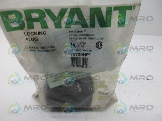 BRYANT 70720NP LOCKING PLUG *NEW IN FACTORY BAG*