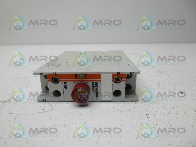 SPRECHER+SCHUH KOP ELECTRONIC TIMER *NEW NO BOX*