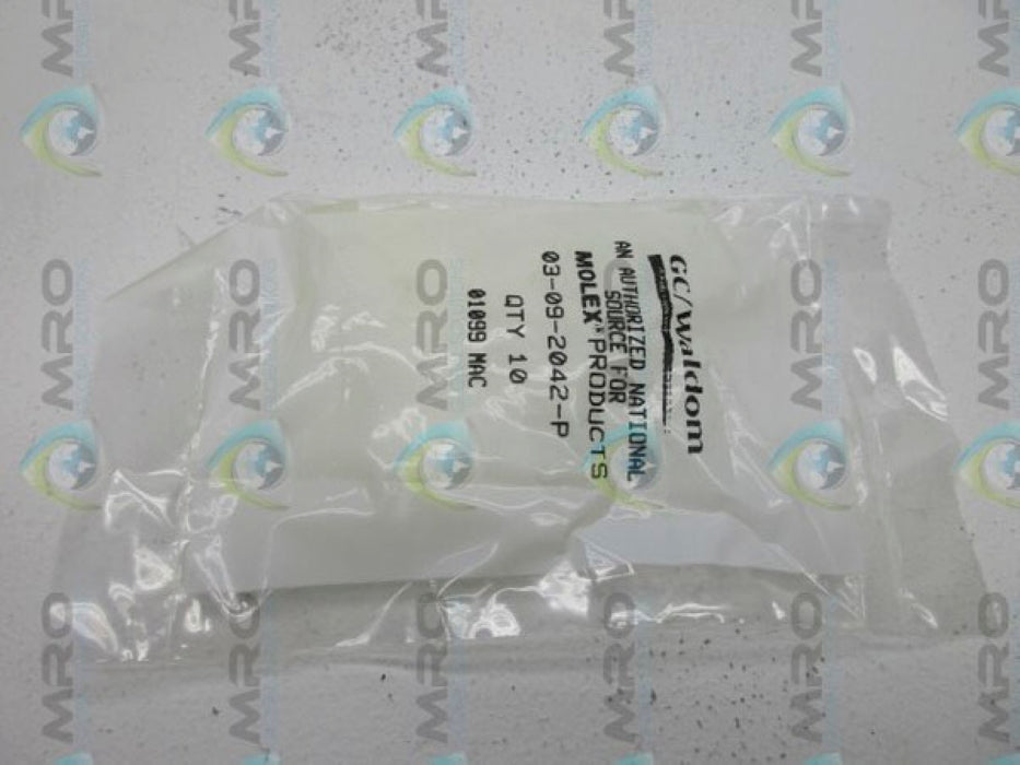 MOLEX/WALDOM 03-09-2042-P PIN HOUSINGS (PKG OF 10) NSMP