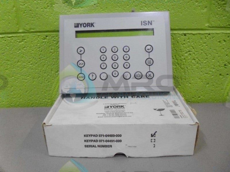 YORK 371-04489-000 KEYPAD *NEW IN BOX*