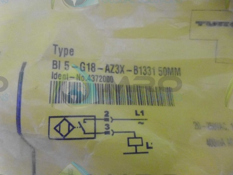 TURCK B15-G18-AZ3X-B1331 SENSOR *NEW IN BAG*
