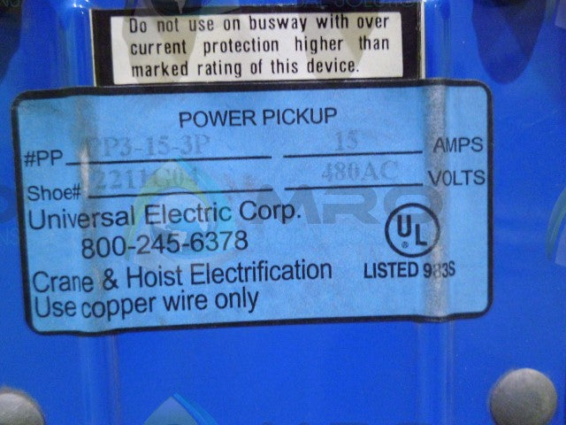 UNIVERSAL PP3-15-3P POWER PICKUP *USED*