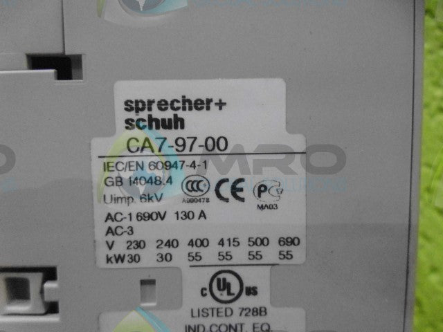 SPRECHER+SCHUH CA7-97-00 110/120V *NEW NO BOX*